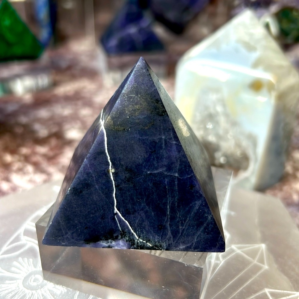 Purple Opal Pyramids